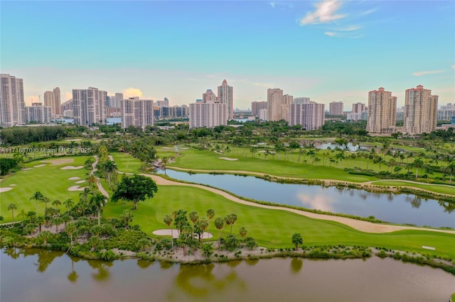 view of property's community with a water view