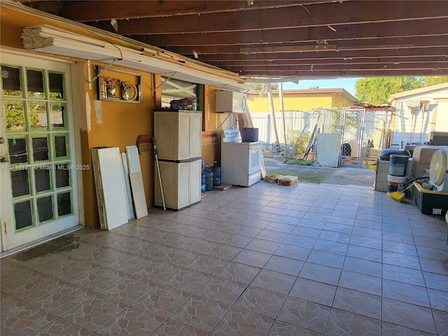 view of patio / terrace featuring washer / clothes dryer