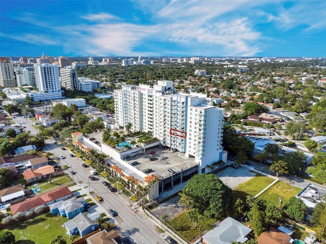 bird's eye view featuring a view of city