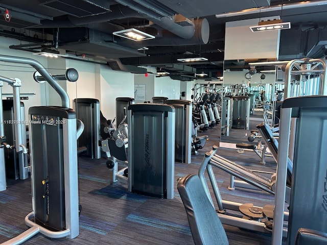 view of exercise room