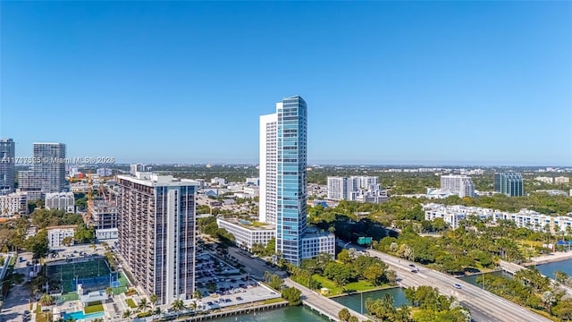 city view featuring a water view