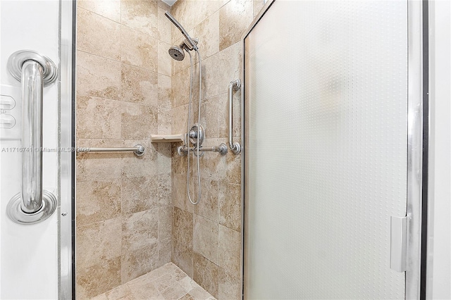 bathroom with walk in shower