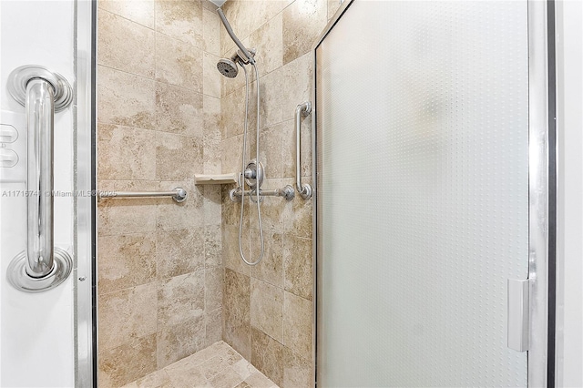 bathroom with an enclosed shower