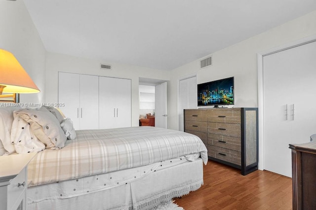 bedroom featuring hardwood / wood-style floors