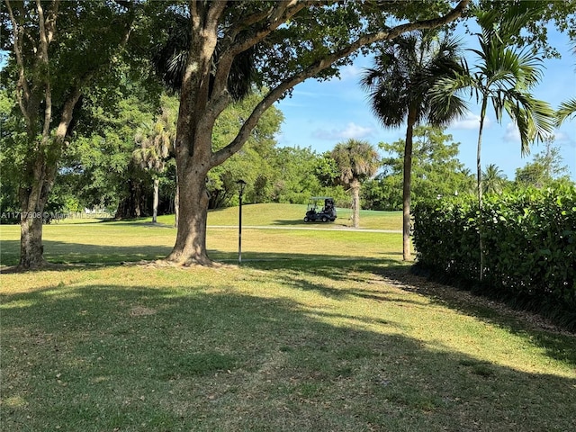 view of home's community featuring a lawn