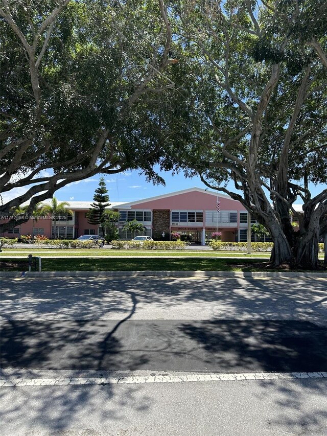 view of single story home