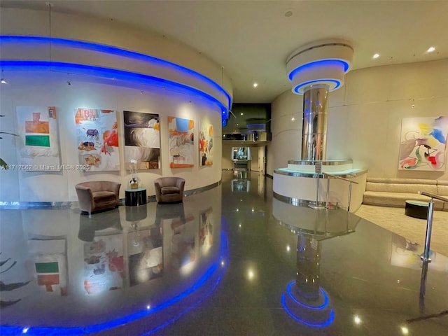 view of reception area