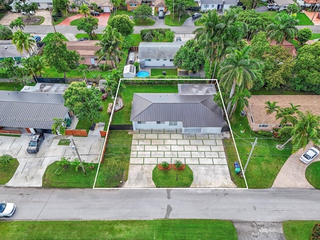 birds eye view of property