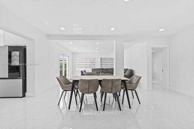 view of dining area