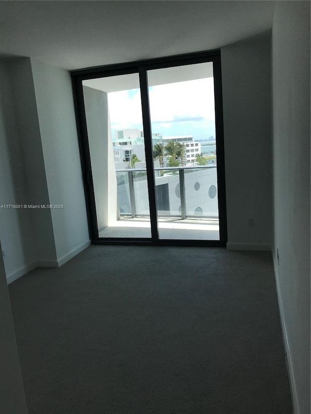 empty room featuring carpet flooring