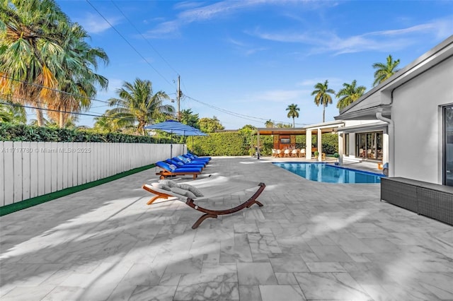 view of pool with a patio