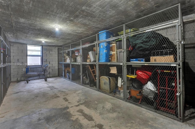 view of storage room