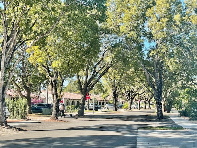 view of road