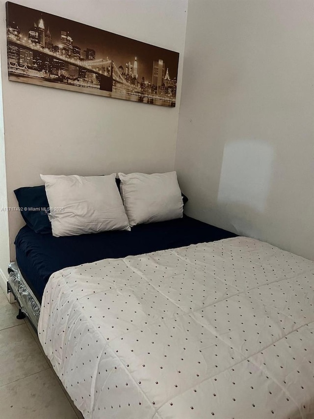 view of tiled bedroom