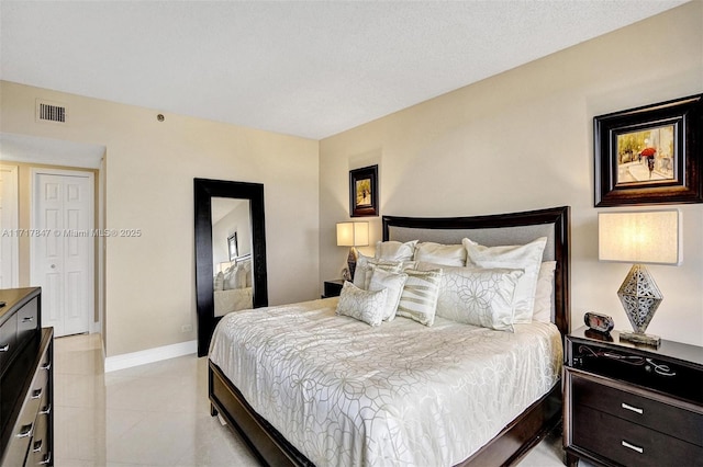 view of tiled bedroom