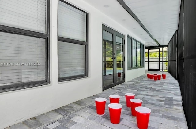 interior space featuring french doors