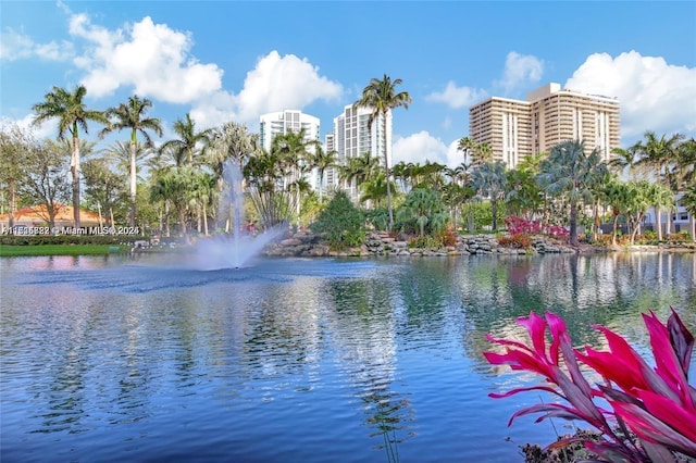 view of water feature