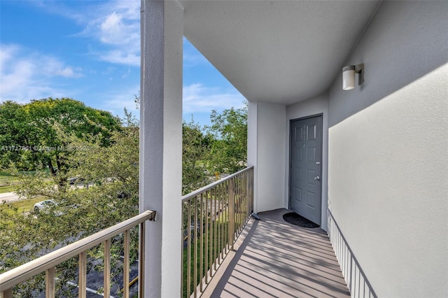 view of balcony