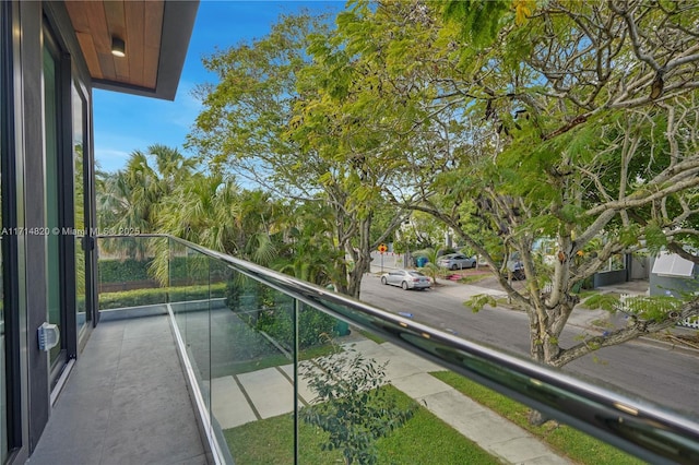 view of balcony