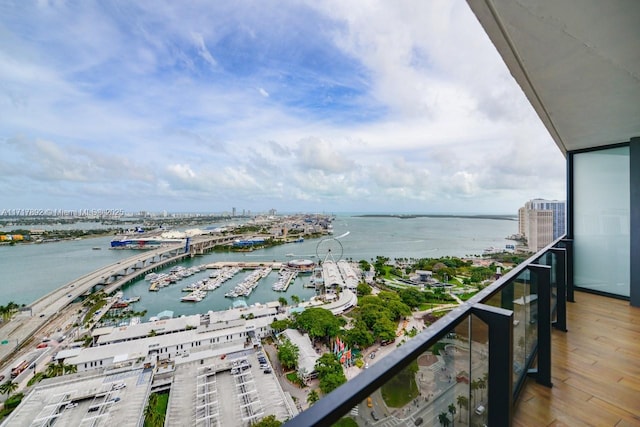 398 NE 5th St Unit 2810, Miami, FL 33132 - water view with numerous boat docks