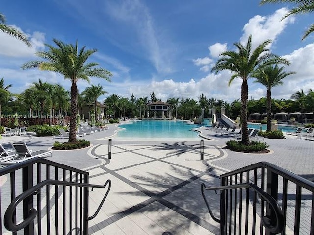 view of pool with a patio area