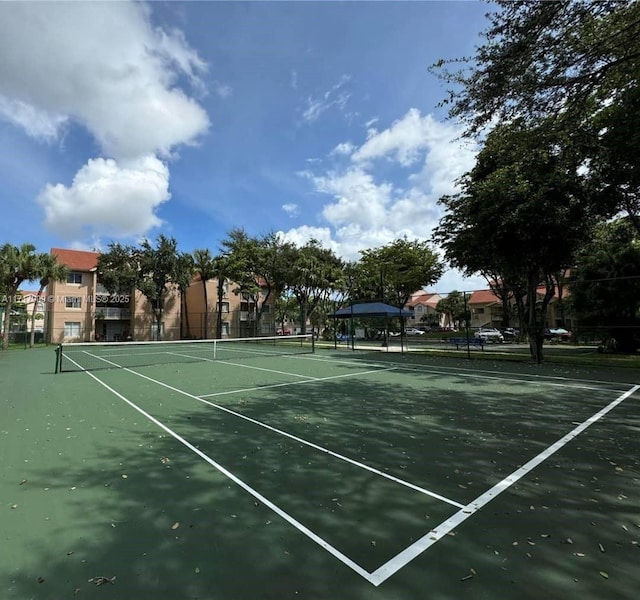 view of tennis court