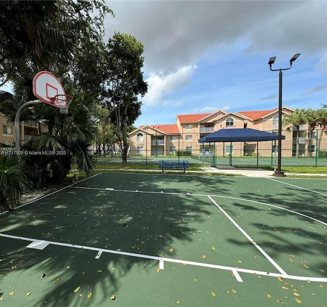 view of sport court