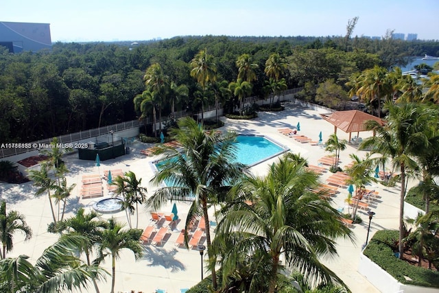 view of pool