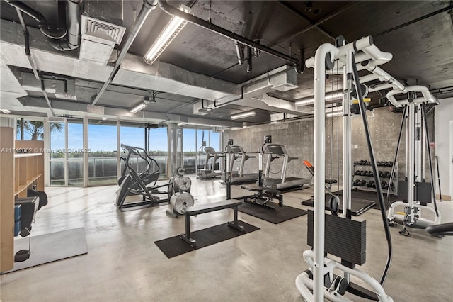 view of exercise room