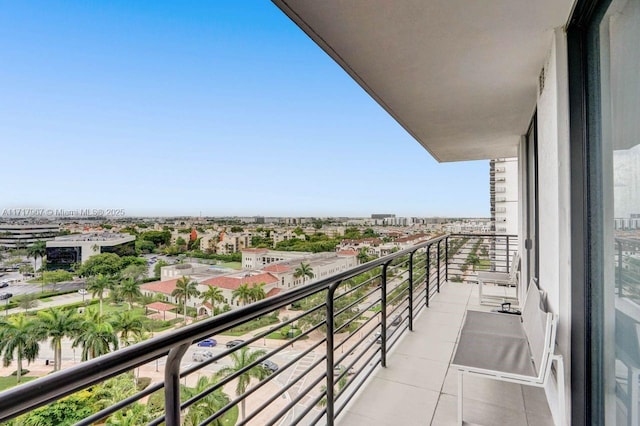 view of balcony