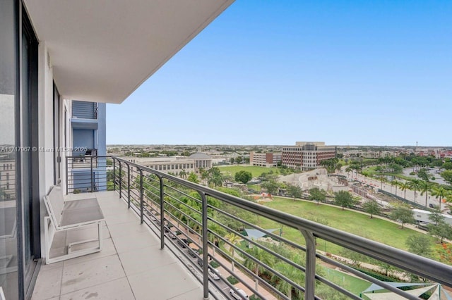 view of balcony