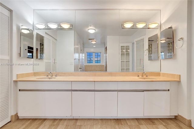 bathroom with vanity