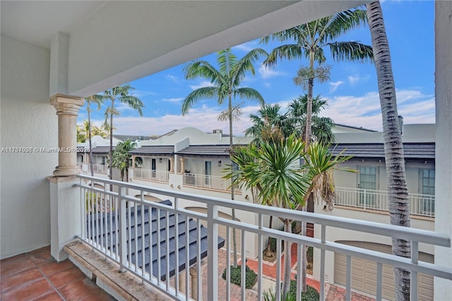 view of balcony