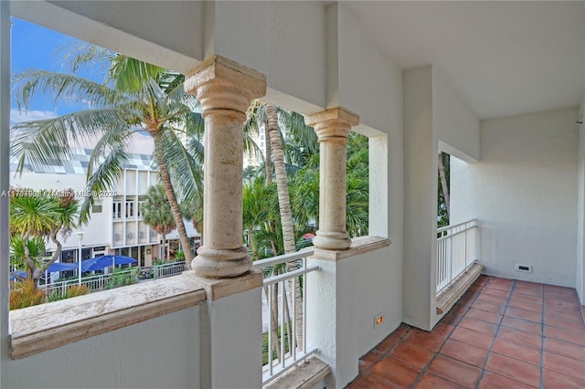 view of balcony