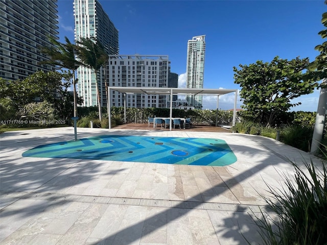 700 NE 26th Ter Unit 2004, Miami, FL 33137 - view of pool with a view of city and a patio