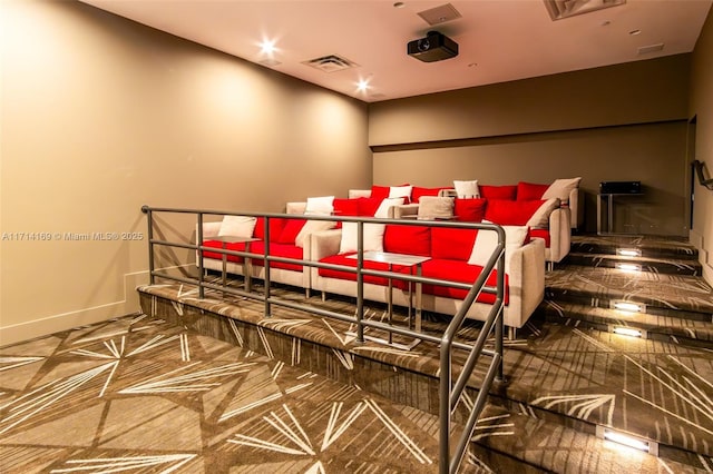 view of home theater room