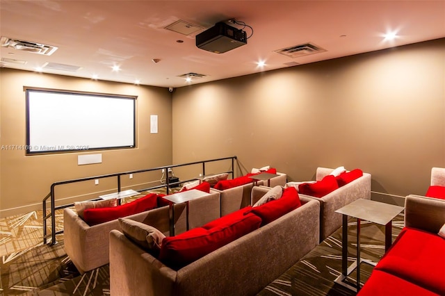 view of home theater room