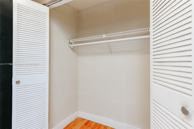 view of closet