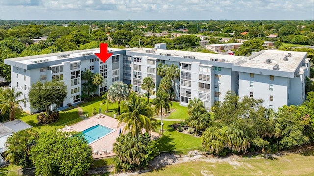 1402 NW 80th Ave Unit 410, Margate, FL 33063 - aerial view of a pool area