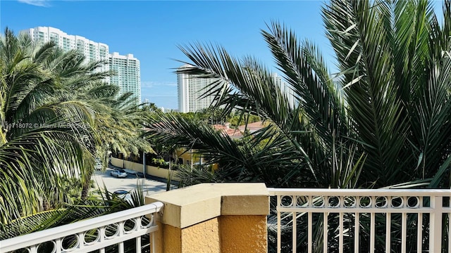 view of balcony