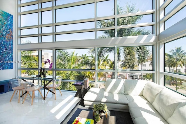 view of sunroom / solarium