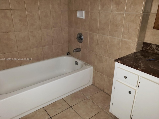 bathroom featuring tile patterned floors and vanity