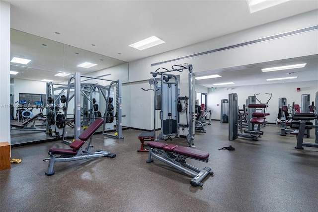 view of exercise room