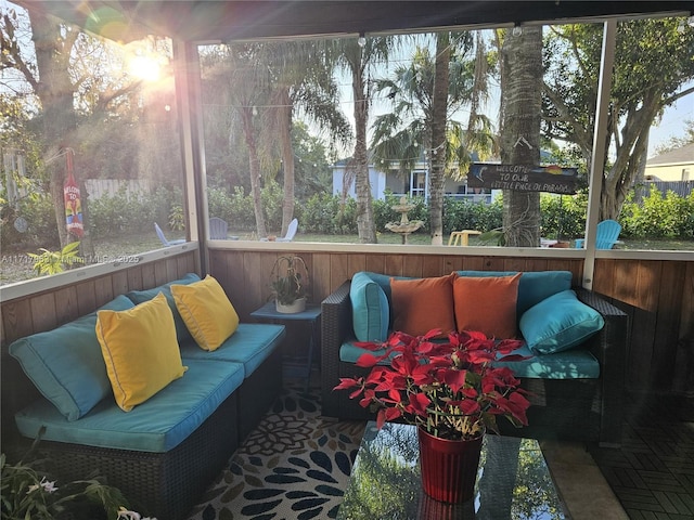 view of sunroom / solarium