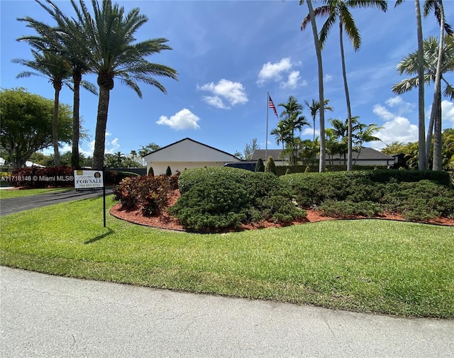 exterior space featuring a yard