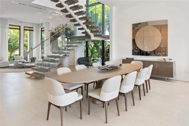 view of dining area