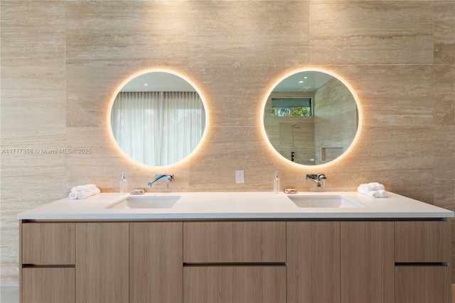 bathroom featuring vanity