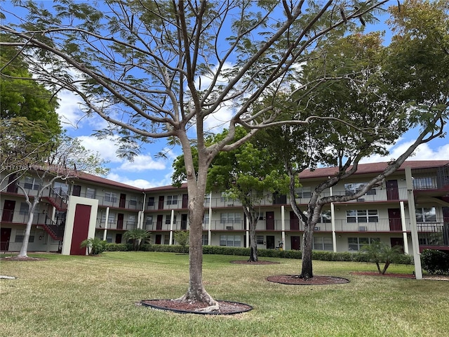view of community with a yard