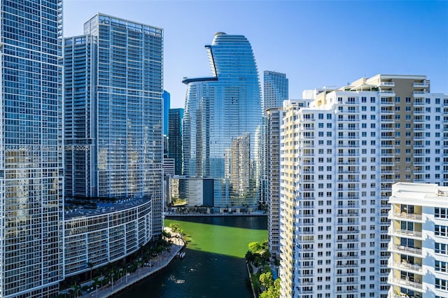 view of city featuring a water view