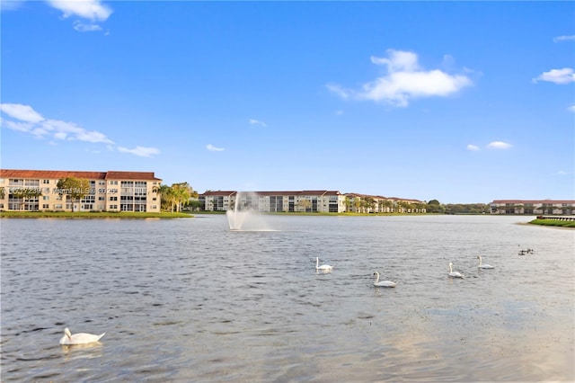 view of water feature